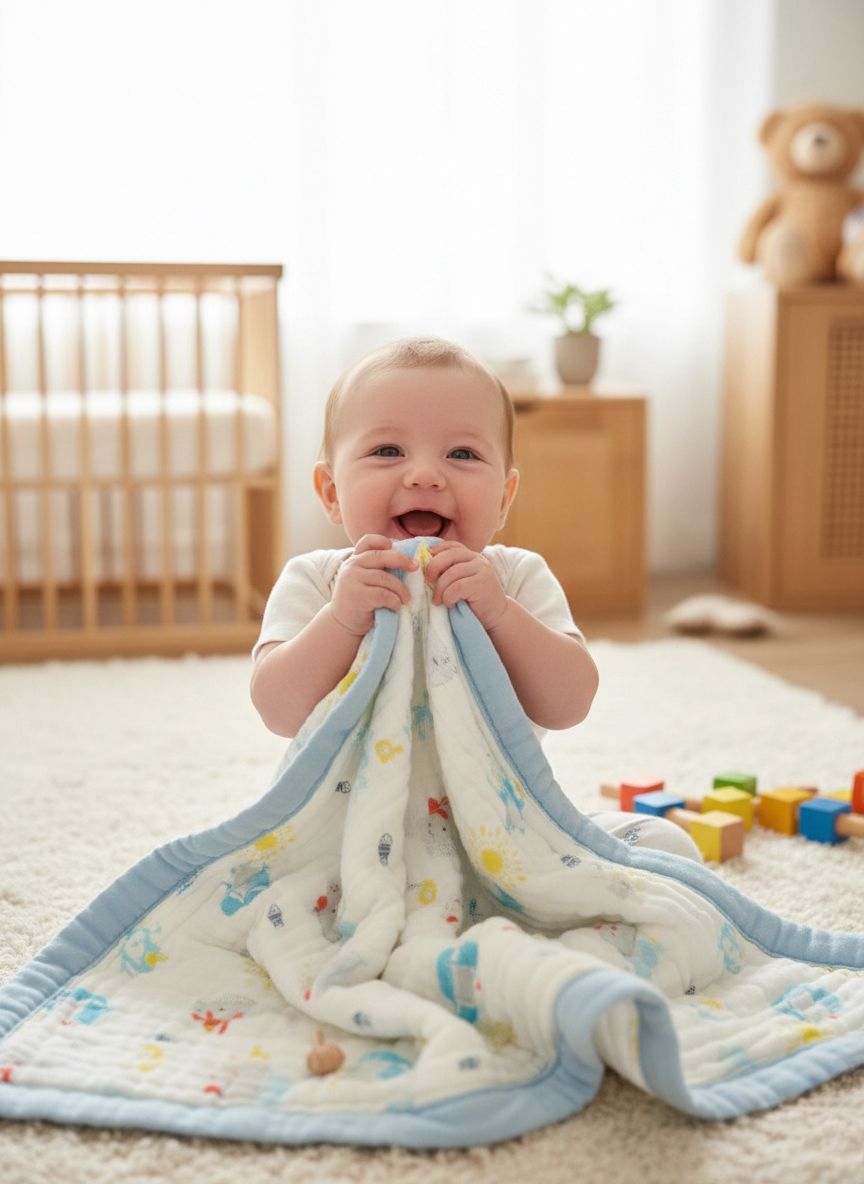 Newborn-Baby cotton Blanket - 6 layers
