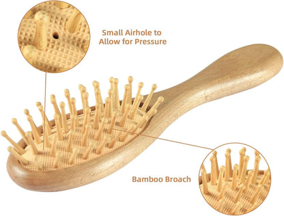 Baby Wooden Hairbrush Set