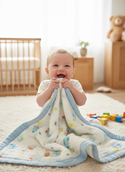 Newborn-Baby cotton Blanket - 6 layers