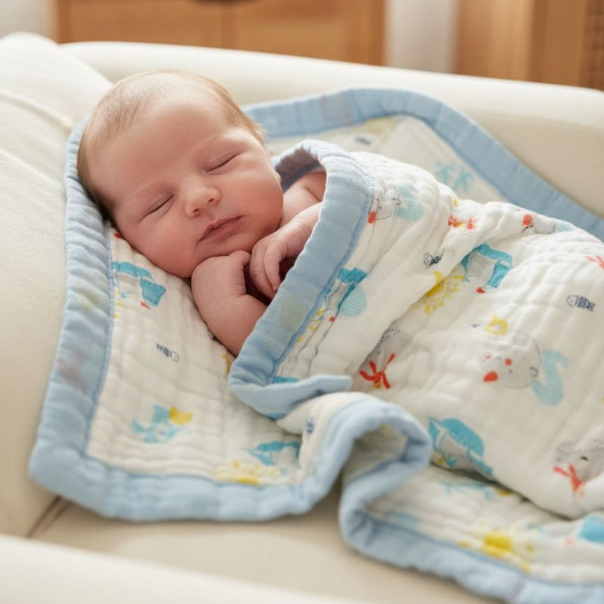 Newborn-Baby cotton Blanket - 6 layers