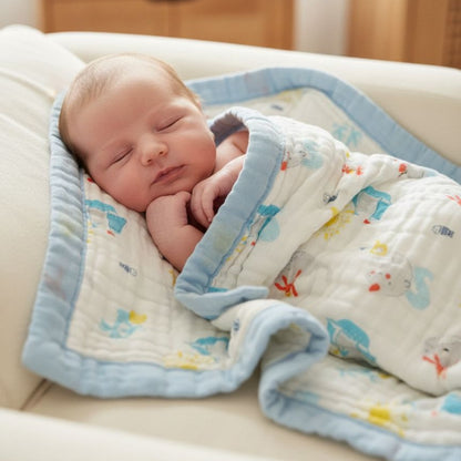 Newborn-Baby cotton Blanket - 6 layers